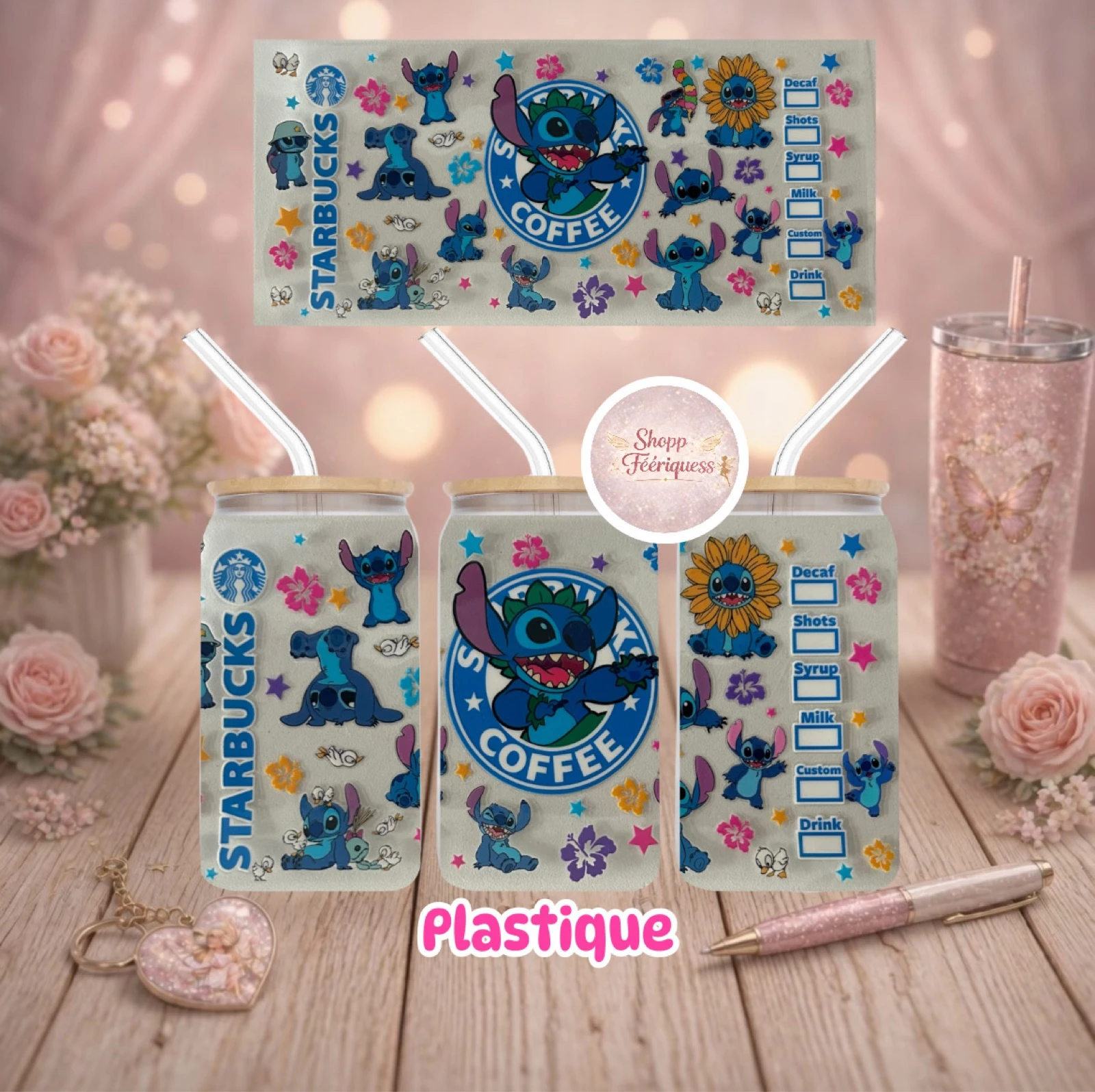 Stitch Starbucks - Gobelet en plastique